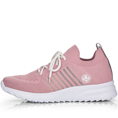 Кроссовки  Rieker  розовый  текстиль F-90535 фото в интернет-магазине | Omadey.ru