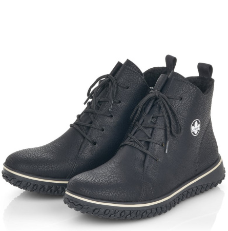 Ботинки  Rieker  черный  кожа искусств. Z-200077 фото в интернет-магазине | Omadey.ru