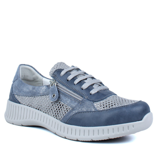 Фото Кроссовки  Suave  синий  кожа/текстиль  F-401274