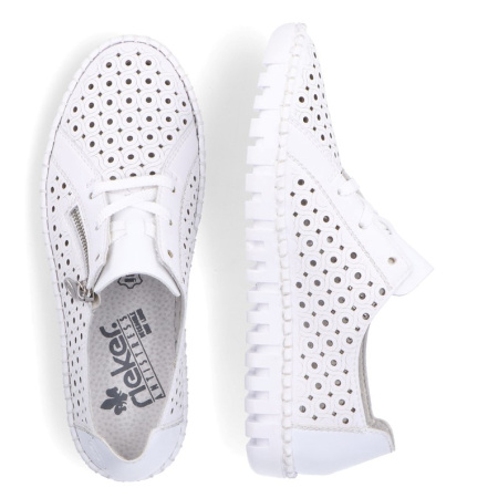 Кроссовки  Rieker  белый  кожа/кожа искусств. F-300161 фото в интернет-магазине | Omadey.ru