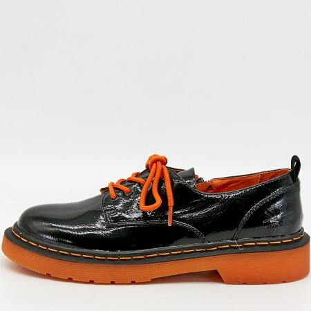 Туфли  Betsy  черный  кожа лаковая искусств. Z-100012 фото в интернет-магазине | Omadey.ru