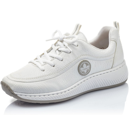 Кроссовки  женские Rieker  белый  кожа/кожа искусств. F-90086 фото в интернет-магазине | Omadey.ru