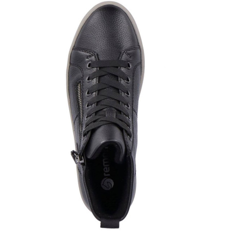 Ботинки  Remonte  черный  кожа Z-300057 фото в интернет-магазине | Omadey.ru