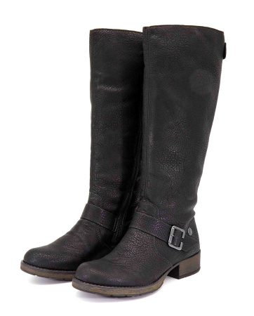 Сапоги  Rieker  черный  кожа искусств. Z-8657 фото в интернет-магазине | Omadey.ru