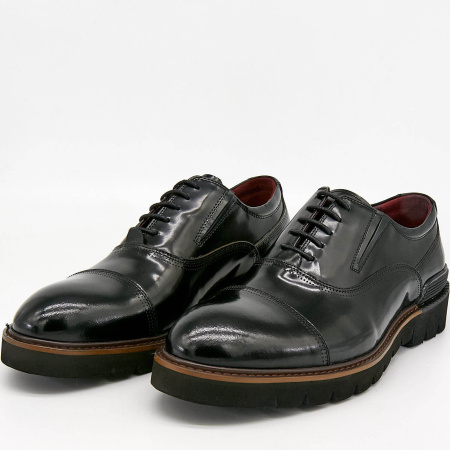 Туфли  Elrosso  черный  кожа Z-89034 фото в интернет-магазине | Omadey.ru