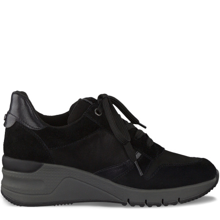 Кроссовки  женские Tamaris  черный  замша Z-90013 фото в интернет-магазине | Omadey.ru