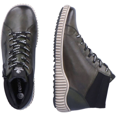 Ботинки  Remonte  зеленый  кожа/кожа искусств. Z-300055 фото в интернет-магазине | Omadey.ru