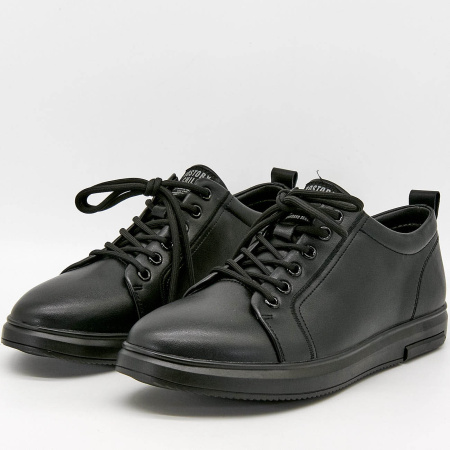 Ботинки  Baden  черный  кожа Z-100585