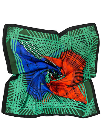 Шарф  Dispacci  зеленый  вискоза/шелк c12355 фото в интернет-магазине | Omadey.ru