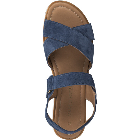 Сандалии  Marco Tozzi  джинс  кожа F-80938 фото в интернет-магазине | Omadey.ru