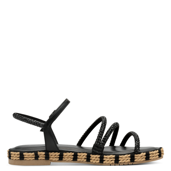 Фото Босоножки  Tamaris  черный  текстиль F-400909