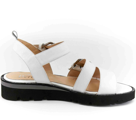 Босоножки  Derem  белый  кожа F-80227 фото в интернет-магазине | Omadey.ru