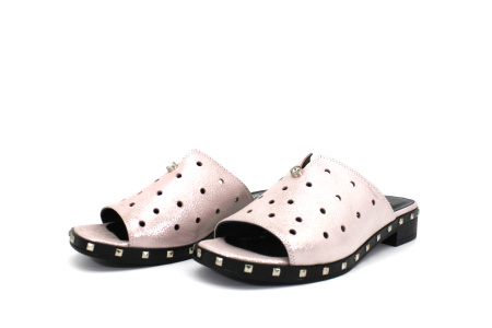 Сабо  Dakkem  пудра  кожа F-70845 фото в интернет-магазине | Omadey.ru