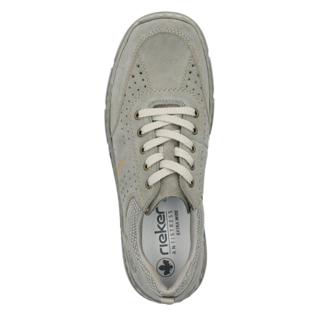 Кроссовки  Rieker  серый  кожа/кожа искусств. F-300519 фото в интернет-магазине | Omadey.ru