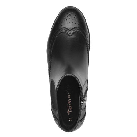 Ботинки  Tamaris  черный  кожа Z-400641 фото в интернет-магазине | Omadey.ru