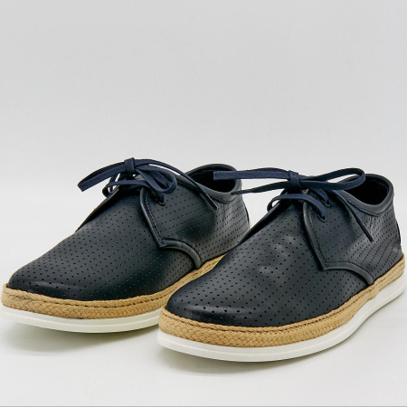 Туфли  Dakkem  синий  кожа F-90787 фото в интернет-магазине | Omadey.ru