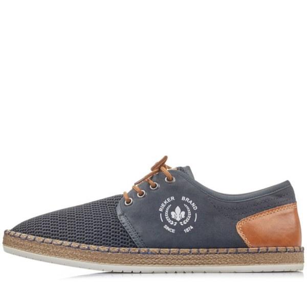 Фото Туфли  Rieker  синий  кожа искусств./текстиль F-400134