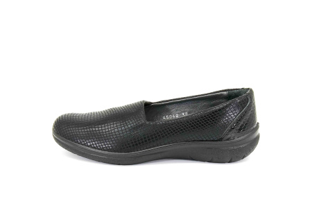 Туфли  Esse  черный  кожа F-80031 фото в интернет-магазине | Omadey.ru