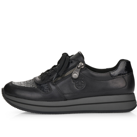 Кроссовки  Rieker  черный  кожа/кожа искусств. F-100089 фото в интернет-магазине | Omadey.ru