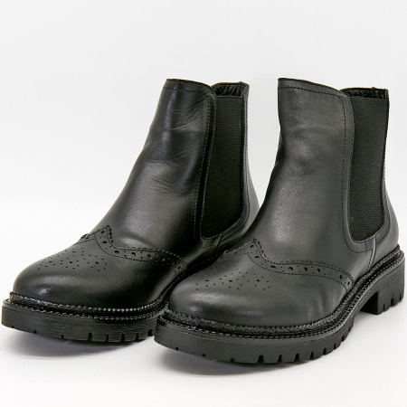 Ботинки  Dakkem  черный  кожа Z-100391 фото в интернет-магазине | Omadey.ru