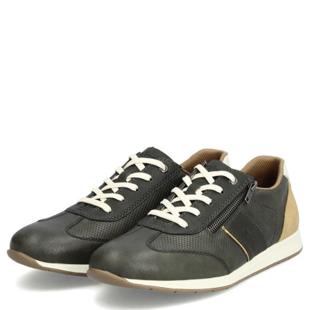 Кроссовки  Rieker  зеленый  кожа/кожа искусств. F-300024 фото в интернет-магазине | Omadey.ru