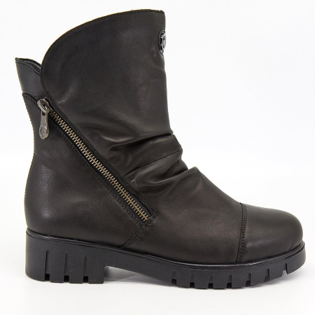 Ботинки  Rieker  черный  кожа/кожа искусств. Z-7708 фото в интернет-магазине | Omadey.ru