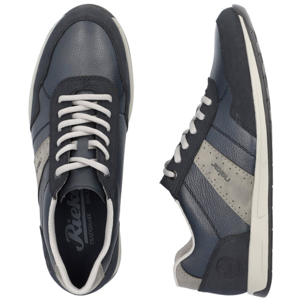 Фото Кроссовки  Rieker  синий  кожа/кожа искусств. F-400116 мужские Фото Кроссовки  Rieker  синий  кожа/кожа искусств. F-400116 мужские