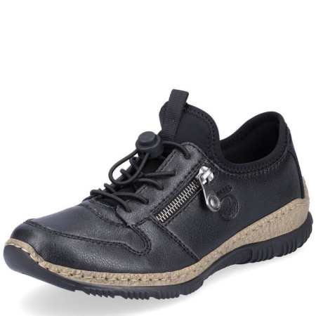 Полуботинки  Rieker  синий  кожа/текстиль Z-400076 фото в интернет-магазине | Omadey.ru