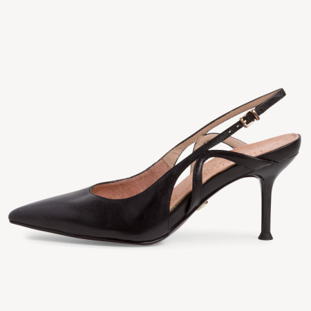 Слингбэки  Tamaris  черный  кожа F-91208 фото в интернет-магазине | Omadey.ru