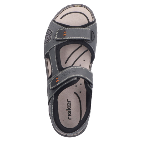 Сандалии  Rieker  серый  кожа искусств./текстиль F-400475 фото в интернет-магазине | Omadey.ru