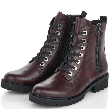 Ботинки  Remonte  бордовый  кожа  Z-400230 фото в интернет-магазине | Omadey.ru