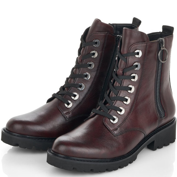 Фото Ботинки  Remonte  бордовый  кожа  Z-400230