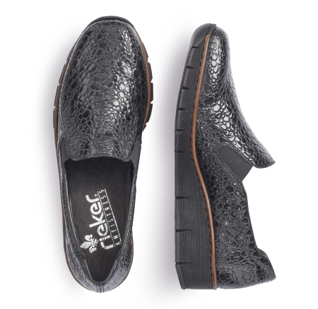 Туфли  Rieker  черный  кожа искусств. Z-8189 фото в интернет-магазине | Omadey.ru