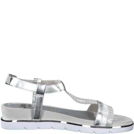 Сандалии  Jana  серебряный  текстиль F-81069 фото в интернет-магазине | Omadey.ru