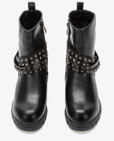 Ботинки  Betsy  черный  кожа искусств. Z-8446 фото в интернет-магазине | Omadey.ru