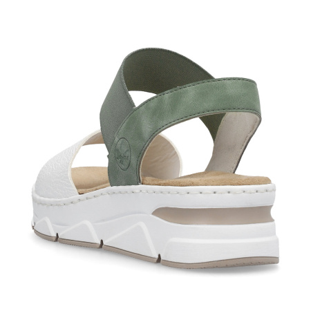Босоножки  Rieker  зеленый  кожа искусств. F-300271 фото в интернет-магазине | Omadey.ru