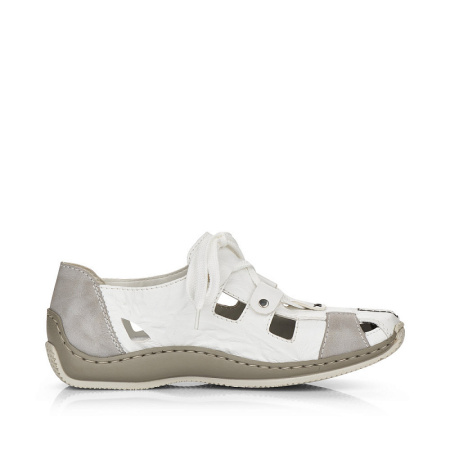 Туфли летние  Rieker  белый  кожа/кожа искусств. F-100582 фото в интернет-магазине | Omadey.ru