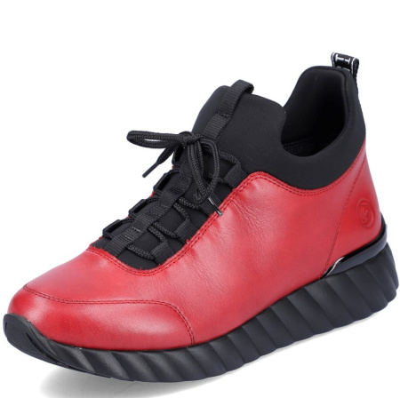 Полуботинки  Remonte  красный  кожа/текстиль Z-400111 фото в интернет-магазине | Omadey.ru