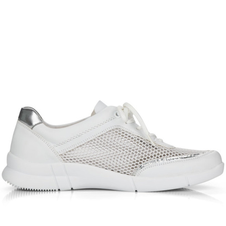 Кроссовки  женские Rieker  белый  кожа искусств./текстиль F-90534 фото в интернет-магазине | Omadey.ru