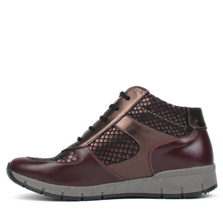 Ботинки  Suave  бордовый  кожа/замша Z-200155 фото в интернет-магазине | Omadey.ru