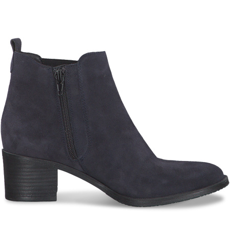 Ботинки  Tamaris  синий  кожа Z-90047 фото в интернет-магазине | Omadey.ru