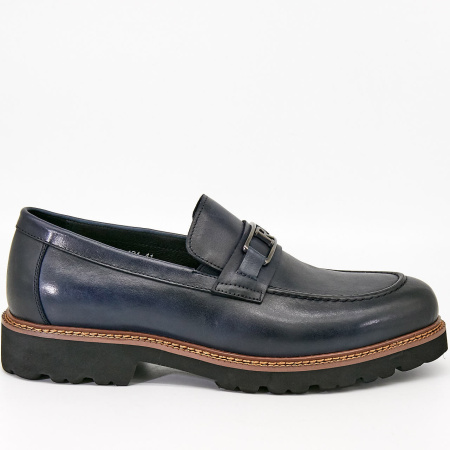 Туфли  Romitan  синий  кожа Z-90454 фото в интернет-магазине | Omadey.ru