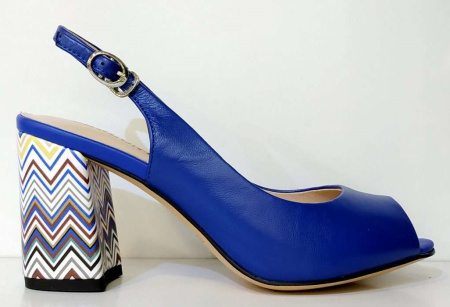 Босоножки  Berloni  синий  кожа F-71025 фото в интернет-магазине | Omadey.ru