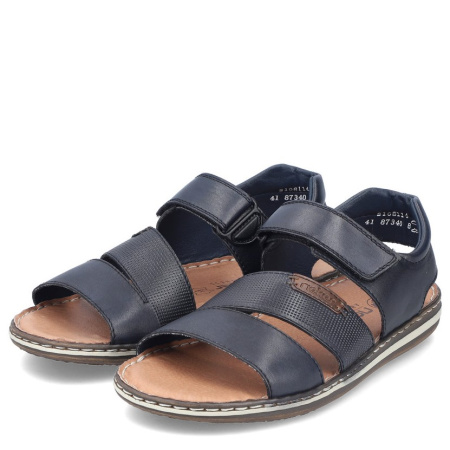 Сандалии  Rieker  синий  кожа F-300296 фото в интернет-магазине | Omadey.ru