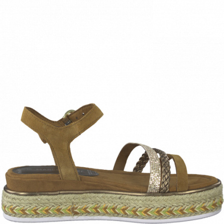 Сандалии  Marco Tozzi  коричневый  кожа F-90890 фото в интернет-магазине | Omadey.ru