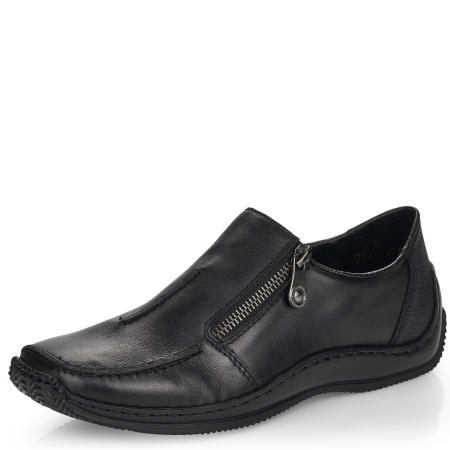 Мокасины  Rieker  черный  кожа/кожа искусств. F-400018 фото в интернет-магазине | Omadey.ru