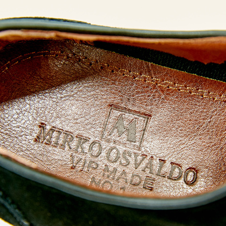 Туфли  Mirco Osvaldo  черный  замша Z-100673 фото в интернет-магазине | Omadey.ru