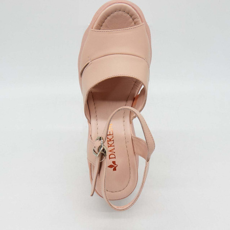 Босоножки  Dakkem  пудра  кожа F-90503 фото в интернет-магазине | Omadey.ru