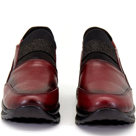 Полуботинки  Rovigo  бордовый  кожа Z-8221 фото в интернет-магазине | Omadey.ru