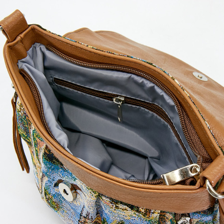 Сумка  Omadey  бежевый  гобелен c10859 фото в интернет-магазине | Omadey.ru